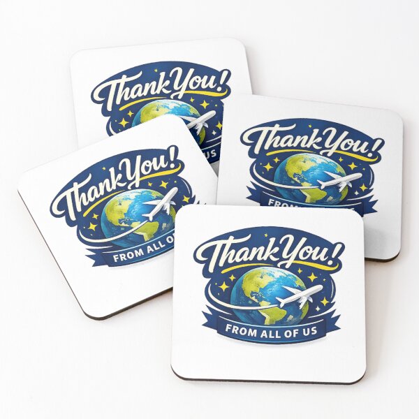 Item preview, Thank You From All Of Us Travel Typography designed and sold by Log77.