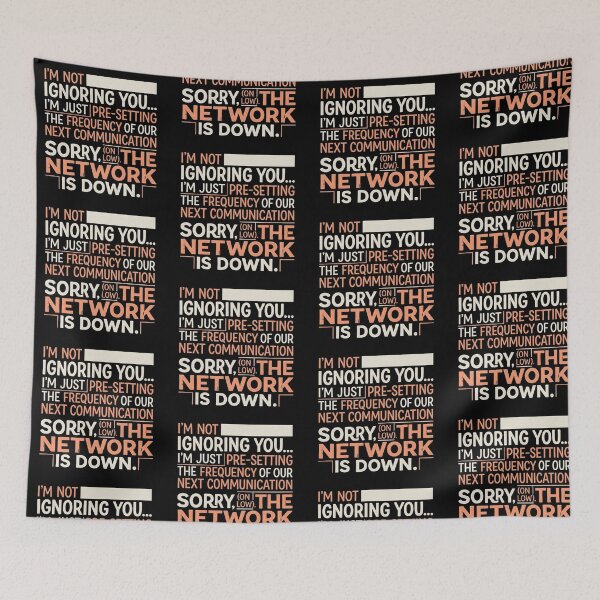 Item preview, Not Ignoring  Pre-Setting Frequency, Network Down designed and sold by artlife4.