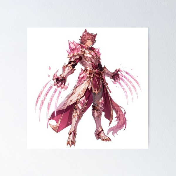 Item preview, Rose Quartz Beast Knight designed and sold by jgvisualarts.