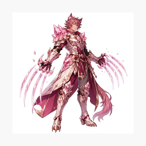 Item preview, Rose Quartz Beast Knight designed and sold by jgvisualarts.
