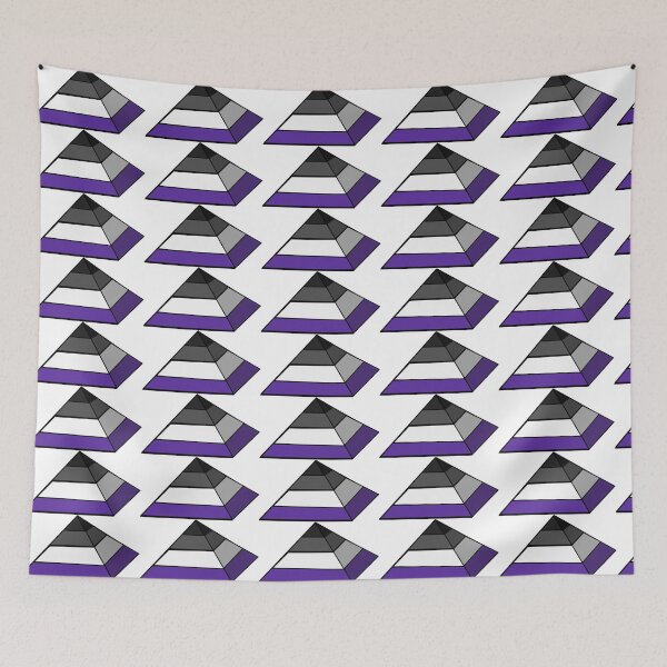 Item preview, Pyramid Pride Flag Asexual  designed and sold by HarveyHandcraftsandDesigns.
