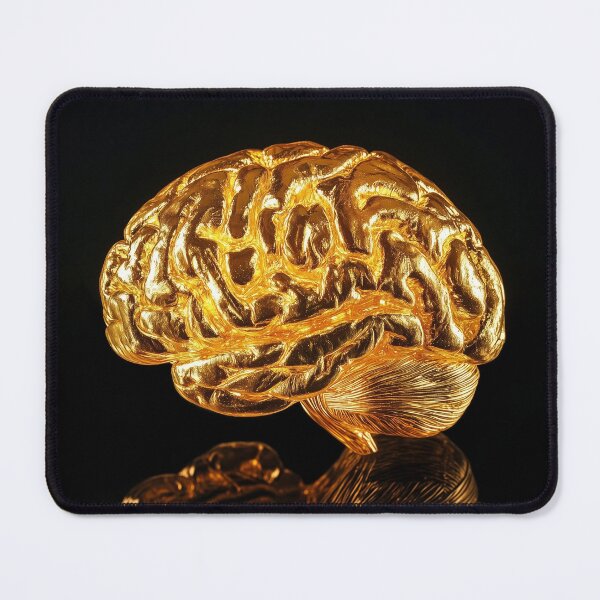 Item preview, Golden Brain – Intelligence, Creativity & Genius Mind Design designed and sold by WordPlayStudio.