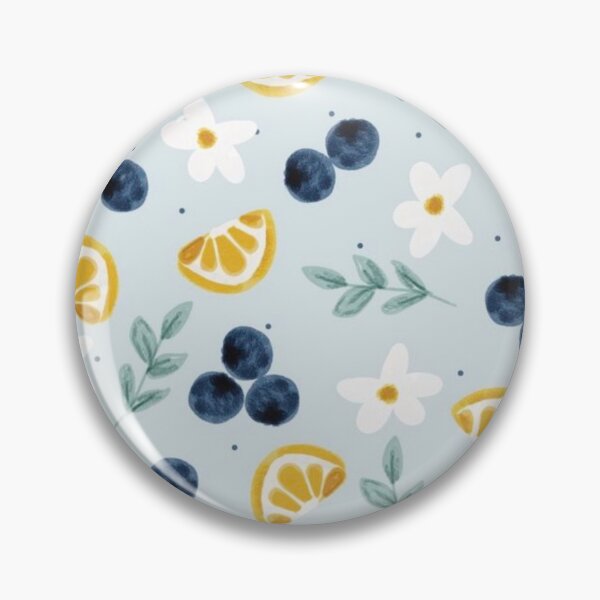 Item preview, Blueberry and Lemon Pattern designed and sold by Collage Gallery.