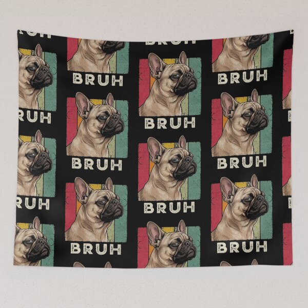 Item preview, French Bulldog Bruh Vintage Retro Dog Lover designed and sold by d247.