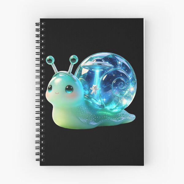 Item preview, Emerald Snail - Galactic UFO: The Secret Cat Abduction designed and sold by ABYSSLAB.