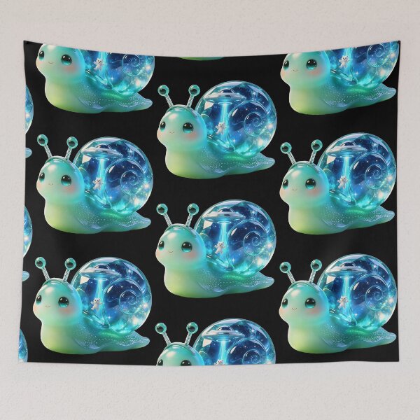 Item preview, Emerald Snail - Galactic UFO: The Secret Cat Abduction designed and sold by ABYSSLAB.