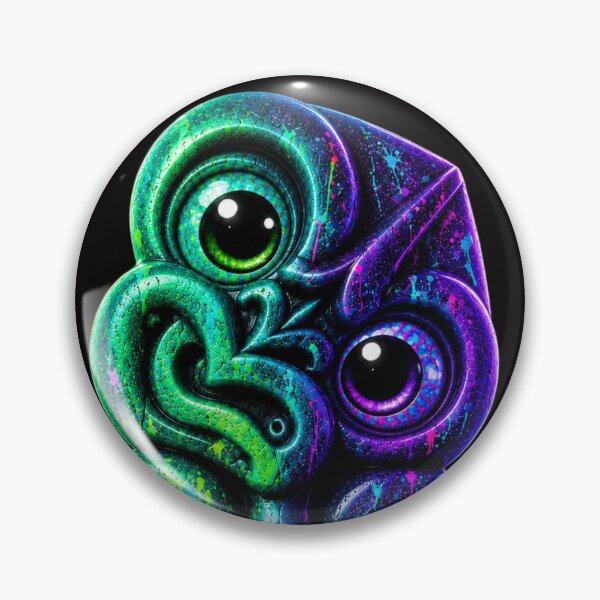Item preview, Aurora Neon Hei Tiki designed and sold by SkruffyInk.