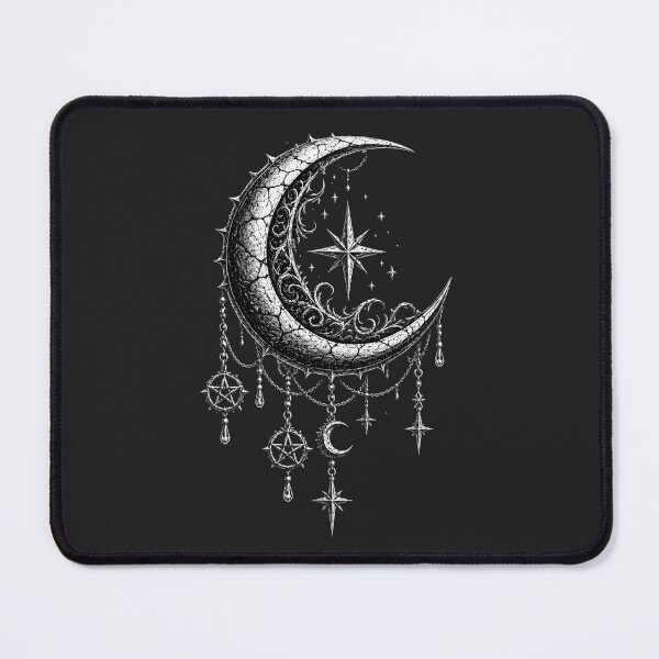 Item preview, Nyx Eclipse - Gothic Crescent Moon Celestial Dark Mythology Design designed and sold by unglaublichGut.