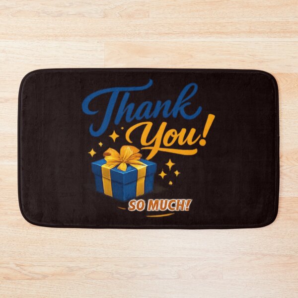 Item preview, Thank You So Much Festive Typography with Present designed and sold by Log77.