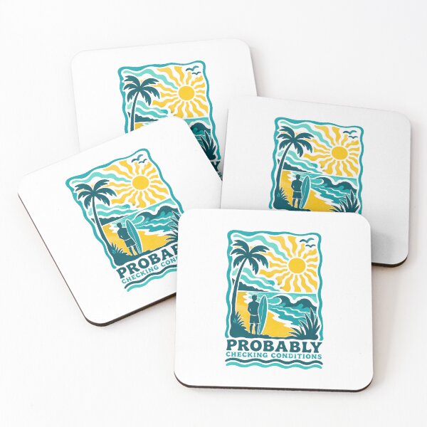 Item preview, Probably Checking Conditions | Surf and Beach Humor Illustration designed and sold by Islabonita..