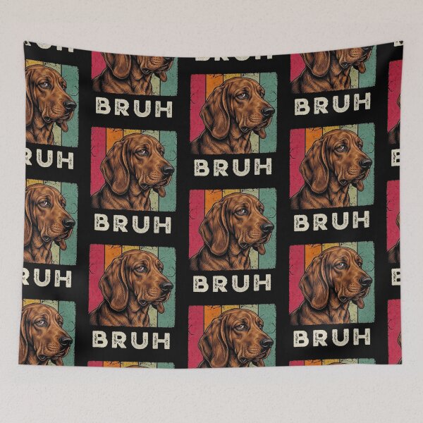 Item preview, Bruh Dog Retro Vintage Distressed Hound designed and sold by d247.