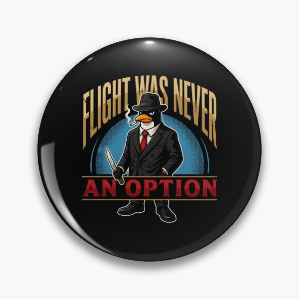 Item preview, Flight Was Never an Option Funny Penguin Chaotic Dark Humor designed and sold by Redgiant87x.