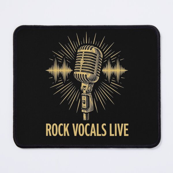 Item preview, Rock Vocals Live Vintage Microphone Waveform designed and sold by GiggleInkTees.