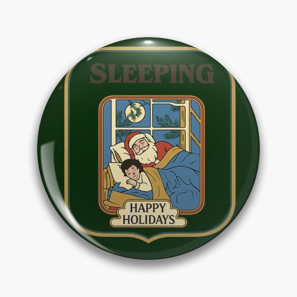 Item preview, Sleeping Santa Retro Christmas  Happy Holidays Parody designed and sold by Log77.