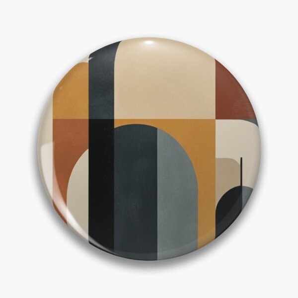 Item preview, Interlocking Shapes Mid Century Modern Painting designed and sold by EnmarcArt.