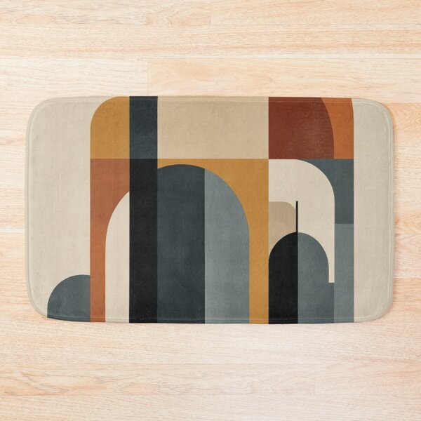 Item preview, Interlocking Shapes Mid Century Modern Painting designed and sold by EnmarcArt.