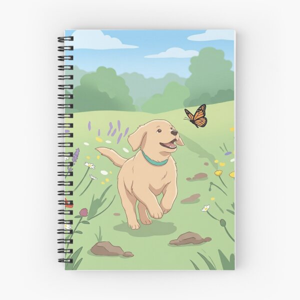 Item preview, Springtime Playtime: Puppy and Butterfly designed and sold by GADS_STUDIO.
