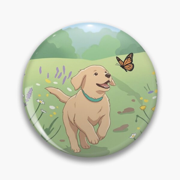 Item preview, Springtime Playtime: Puppy and Butterfly designed and sold by GADS_STUDIO.