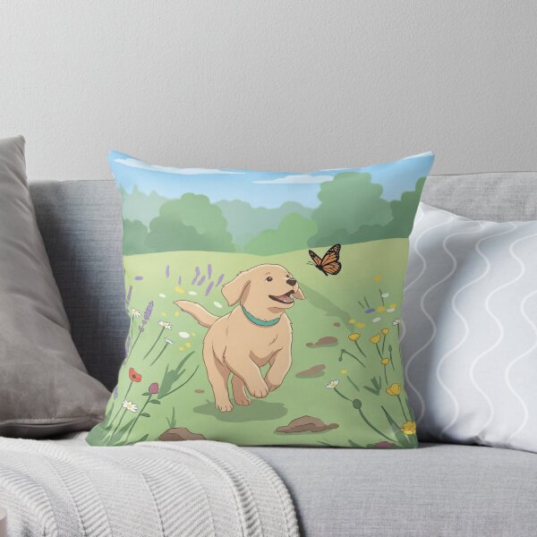 Item preview, Springtime Playtime: Puppy and Butterfly designed and sold by GADS_STUDIO.
