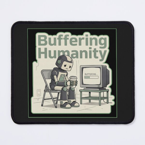 Item preview, Buffering Humanity designed and sold by QuietNovaShop.