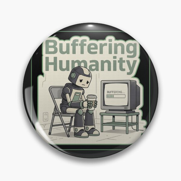Item preview, Buffering Humanity designed and sold by QuietNovaShop.