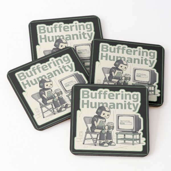 Item preview, Buffering Humanity designed and sold by QuietNovaShop.