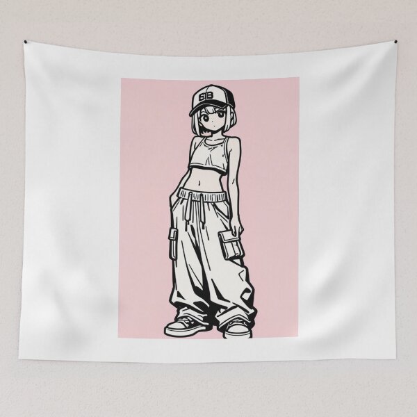 Item preview, Fashion - outfit woman crop cargo designed and sold by AnimeShin.