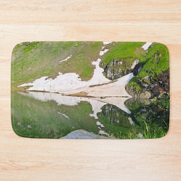 Item preview, Balea Lake Romania – Stunning Alpine Lake Mountain Landscape Scenic Art Print designed and sold by MSMPrintDesign.