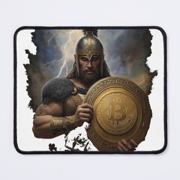 Item preview, Bitcoin Warrior T-Shirt | Crypto Gift | Bitcoin Shirt | Cryptocurrency Tee | Gift for Him designed and sold by SunnyDesign82.