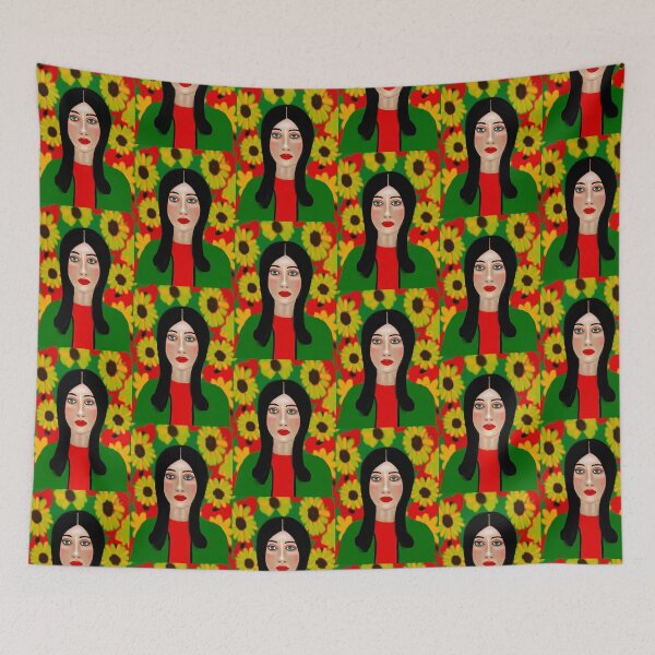 Item preview, Woman with Floral Background designed and sold by Elaine M Hayward .