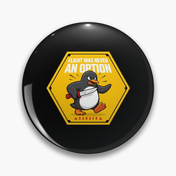 Item preview, Flight Was Never an Option Funny Penguin Meme for Dark Humor Fans designed and sold by Redgiant87x.