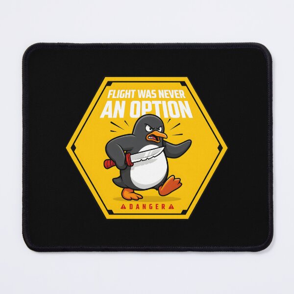 Item preview, Flight Was Never an Option Funny Penguin Meme for Dark Humor Fans designed and sold by Redgiant87x.
