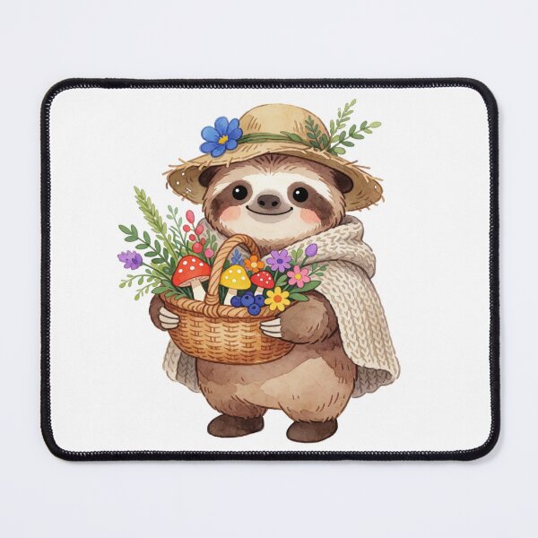 Item preview, Herbalist Sloth | Cute Cottagecore Forest Healer designed and sold by AillustriaAK.