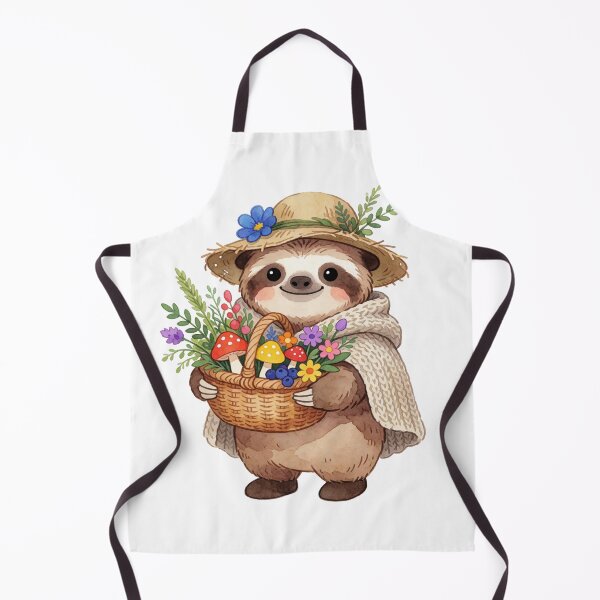 Item preview, Herbalist Sloth | Cute Cottagecore Forest Healer designed and sold by AillustriaAK.
