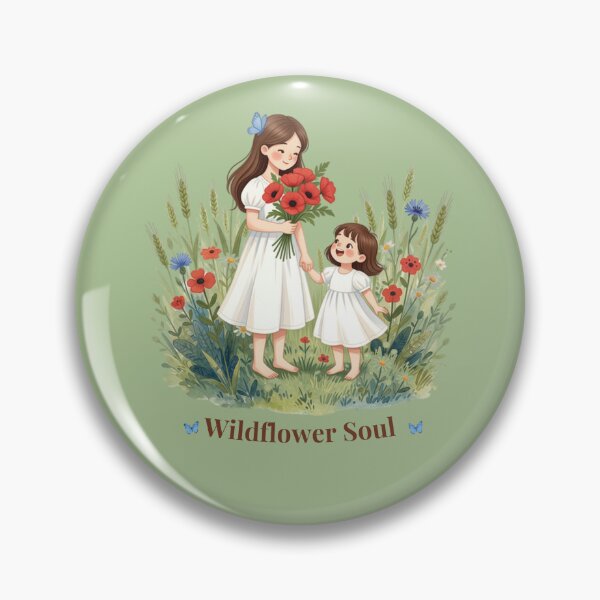 Item preview, Wildflower Soul – Sisters in a Summer Meadow designed and sold by BCapybara.