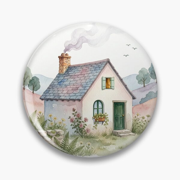 Item preview, Peaceful cottage designed and sold by digital.stickerperso.com.