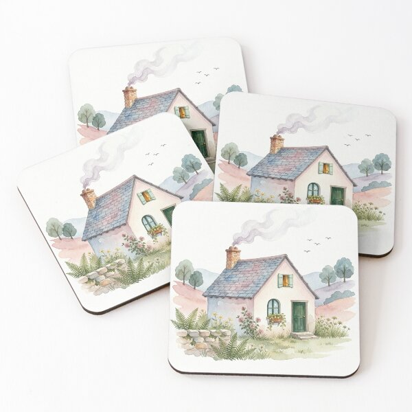 Item preview, Peaceful cottage designed and sold by digital.stickerperso.com.