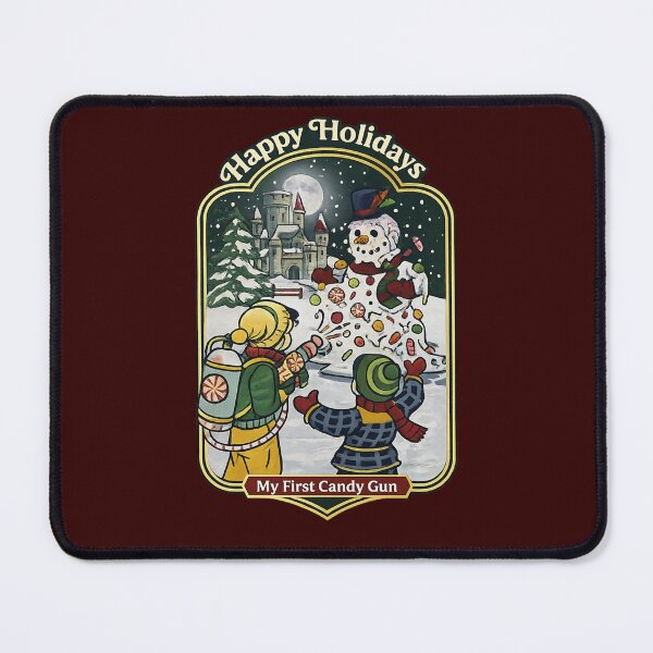 Item preview, My First Candy Gun Vintage Christmas Badge Retro Holiday Parody designed and sold by Log77.