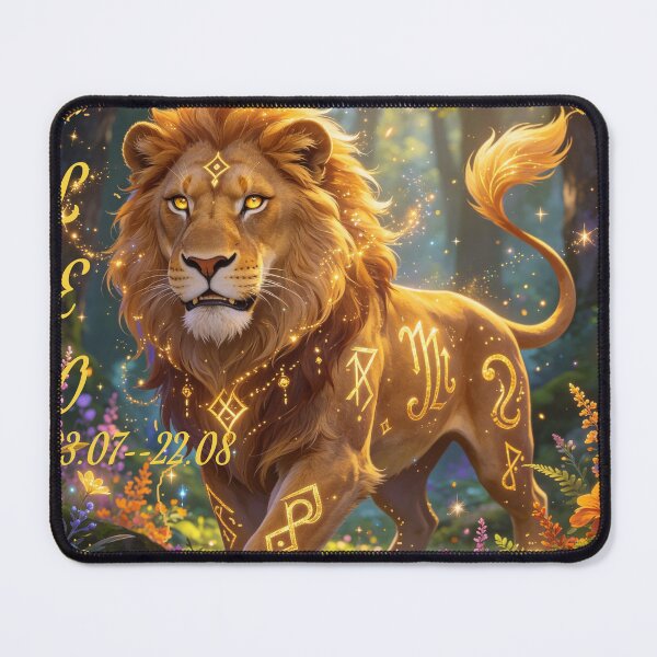 Item preview, Mystical Leo Zodiac Lion Design designed and sold by wojtas90.