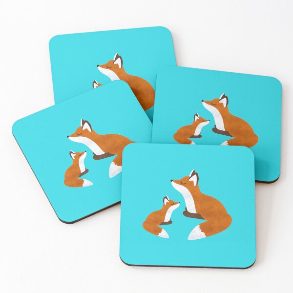 Item preview, Mom and baby fox designed and sold by Ana Gorozpe.
