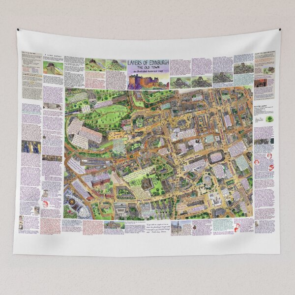 Item preview, Jigsaw: Layers of Edinburgh - an illustrated historical map designed and sold by eleanormharris.