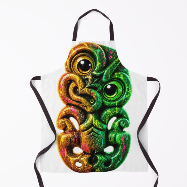 Item preview, Emerald Neon Hei Tiki designed and sold by SkruffyInk.