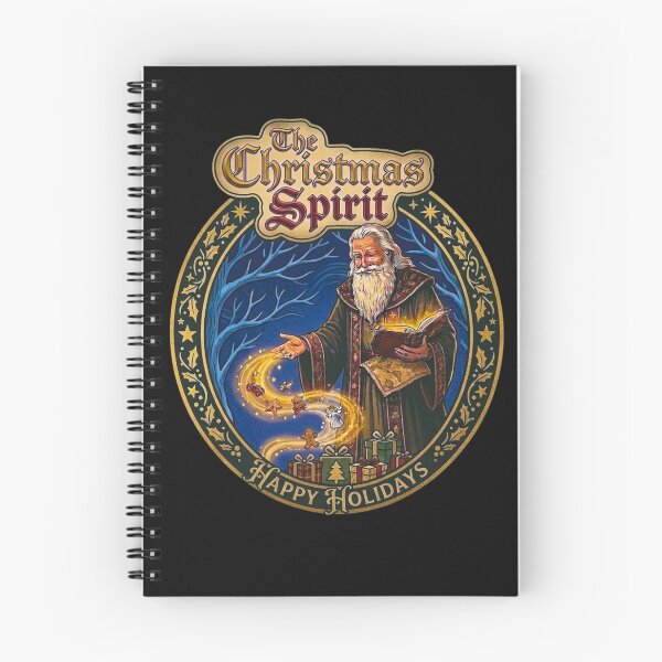 Item preview, The Christmas Spirit Wizard Santa Retro Holiday Emblem designed and sold by Log77.