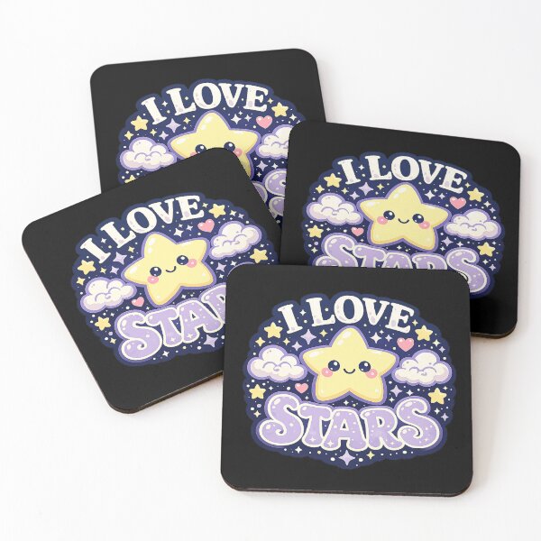 Item preview, I Love Stars Kawaii Cosmic Dreamer Cute Star Design designed and sold by Magmashup.