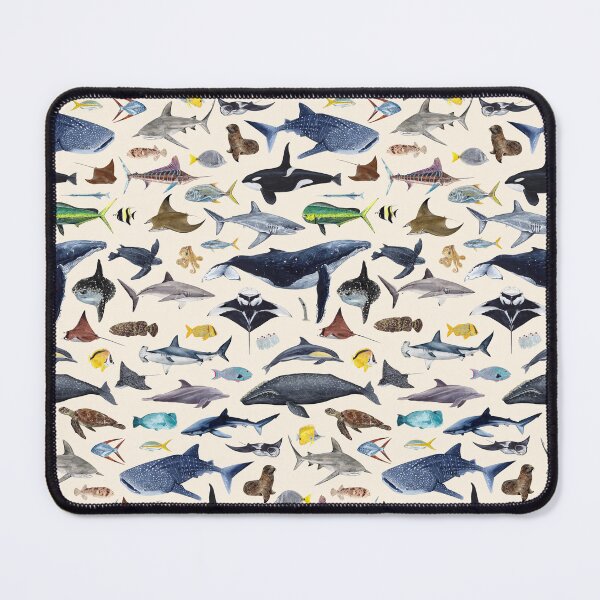 Item preview, MARINE LIFE OF LOS CABOS text (beige) designed and sold by BEATRIZ ABAITUA.