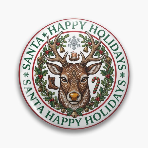 Item preview, Nordic Reindeer Christmas Smells Like Holidays Retro Style designed and sold by Log77.