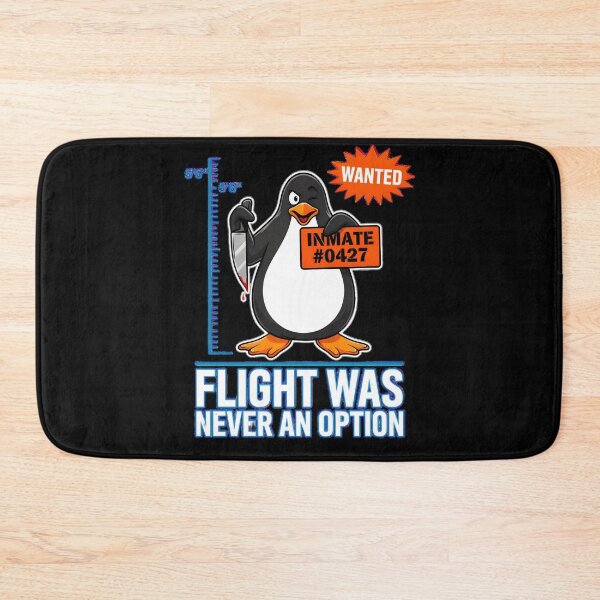 Item preview, Flight Was Never an Option Funny Penguin Viral Dark Humor Penguin Meme designed and sold by Redgiant87x.