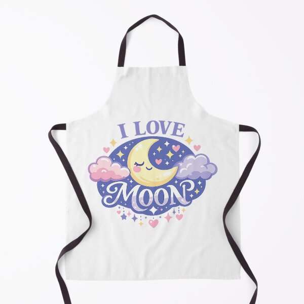 Item preview, I Love The Moon Cute Celestial Kawaii Night Sky Design designed and sold by Magmashup.