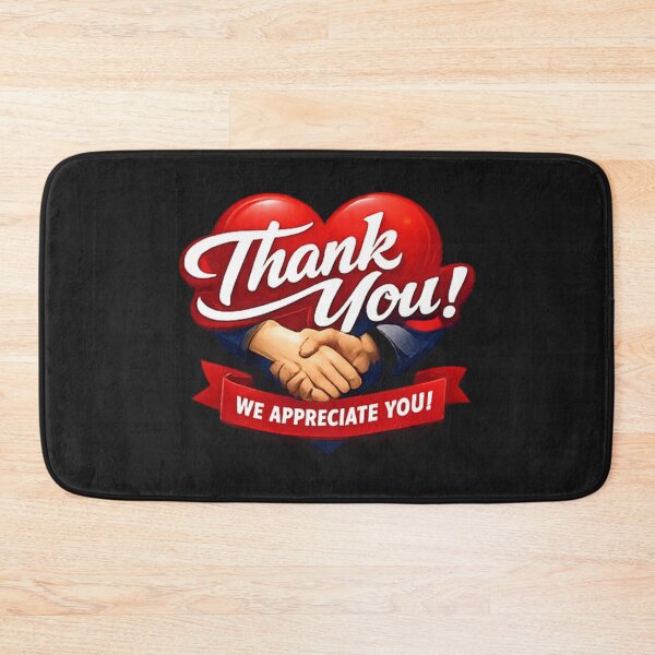 Item preview, Bold We Appreciate You Cartoon Typography designed and sold by Log77.