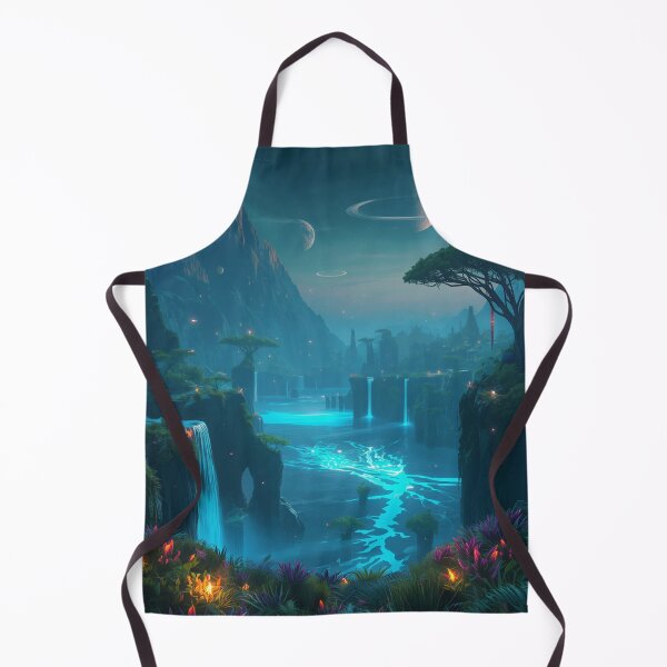Item preview, Bioluminescent Waterfall Kingdom Pandora Fantasy Landscape designed and sold by Luminous Wilds.